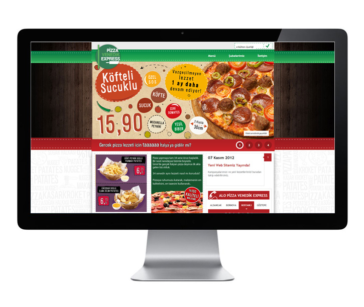 XYZ işler Pizza Venedik Express Website